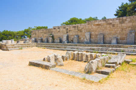 Kamiros, Ancient ruins, Rhodes の写真素材