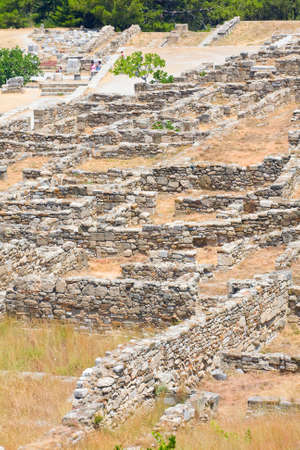 Kamiros, Ancient ruins, Rhodes の写真素材