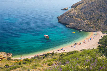 Stara Baska beach, Croatiaの写真素材