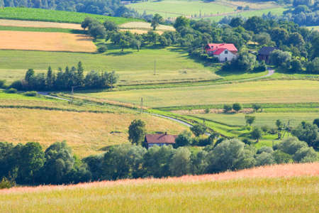 Polish countryside landscapeの写真素材