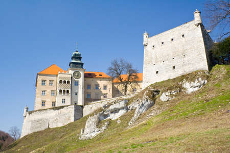 Pieskowa Skala castle near Krakowのeditorial素材