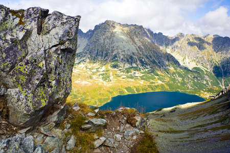 Summer in 5 lakes valley in High Tatra Mountains 