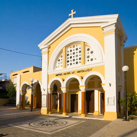 Church, Rhodes island, Greeceの写真素材