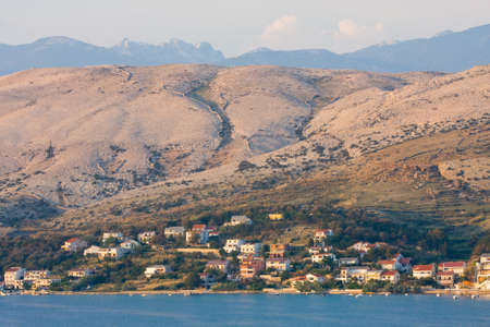Pag, landscapes in Croatia の写真素材