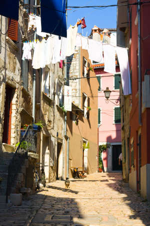 architecture of Rovinj, Croatia  Istria touristic attraction のeditorial素材