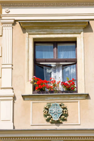 The Window on the Facade の写真素材