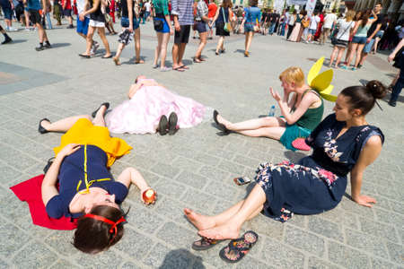 KRAKOW, POLAND - MAY 10, 2013  Juwenalia, is an annual students  holiday in Poland, usually...