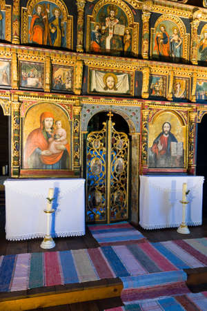 iconostasis in slovak orthodox church のeditorial素材