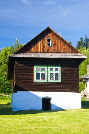 Stara Lubovna Castle and an open air folk museum, Slovakia の写真素材