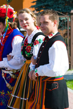 LOCHOW, POLAND -JUNE 25, 2011  The International Folklore Meetings  Kupalnocka  is a festival, which...