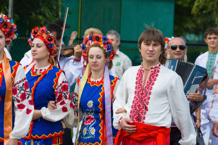 LOCHOW, POLAND -JUNE 25, 2011  The International Folklore Meetings  Kupalnocka  is a festival, which is listed in the calendar of cultural events Mazovia as colorful artists and public meetings devoted to the exploration and promotion of folklore  JUNE 25のeditorial素材