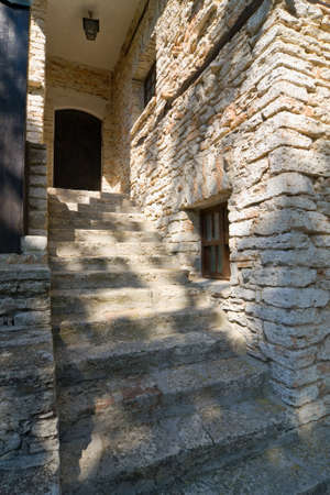 Residence of the Romanian queen by the black sea in Balchik, Bulgaria のeditorial素材