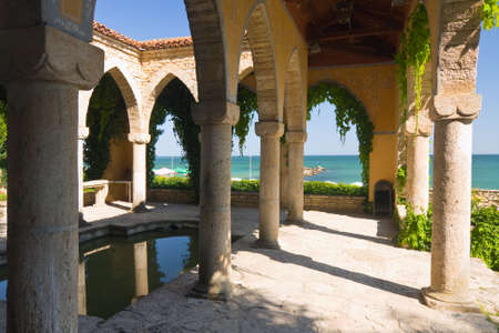 Roman bath in the yard of Balchik palace , Bulgariaのeditorial素材