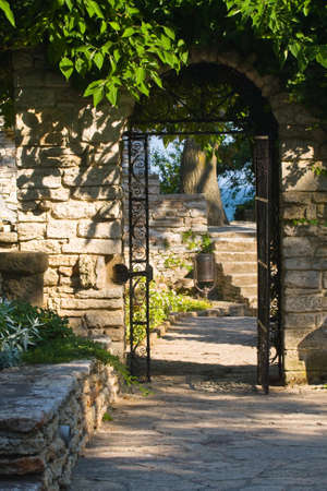 Residence of the Romanian queen by the black sea in Balchik, Bulgaria のeditorial素材