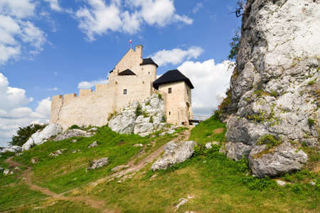 medieval castle in Bobolice, Polandのeditorial素材