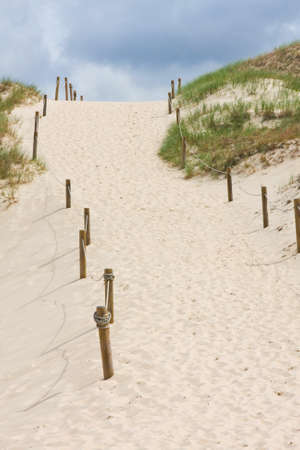 Pathway on Czolpinska Dune, Baltic の写真素材