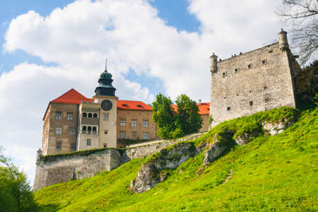 Castle Pieskowa Skala in National Ojcow Park, Poland のeditorial素材