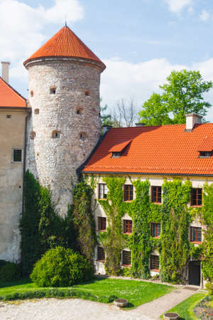 Castle Pieskowa Skala in National Ojcow Park, Poland のeditorial素材