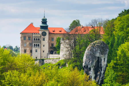 Castle Pieskowa Skala in National Ojcow Park, Poland のeditorial素材