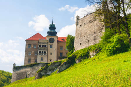 Castle Pieskowa Skala in National Ojcow Park, Poland のeditorial素材