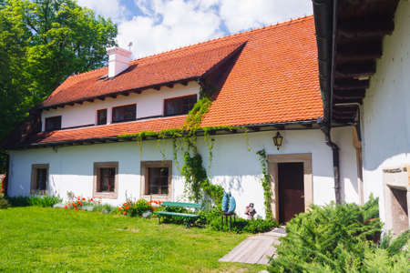 View of Nowy Wisnicz castle, Poland のeditorial素材