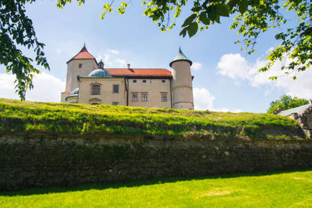 View of Nowy Wisnicz castle, Poland のeditorial素材