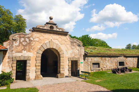 View of Nowy Wisnicz castle, Poland のeditorial素材