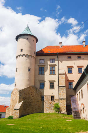 View of Nowy Wisnicz castle, Poland のeditorial素材