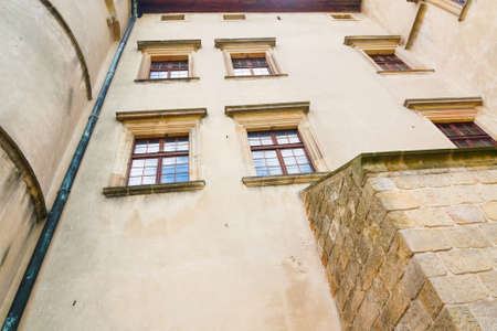 View of Nowy Wisnicz castle, Poland のeditorial素材