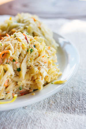 Healthy coleslaw cabbage salad. の写真素材