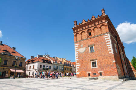 Sandomierz, Poland - MAY 23: Sandomierz is known for its Old Town, which is a major tourist attraction. MAY 23, 2014. Sandomierz, Poland. のeditorial素材