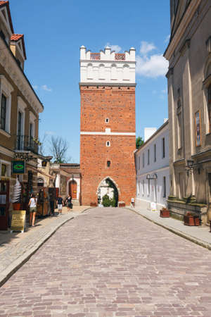 Sandomierz, Poland - MAY 23: Sandomierz is known for its Old Town, which is a major tourist attraction. MAY 23, 2014. Sandomierz, Poland. のeditorial素材