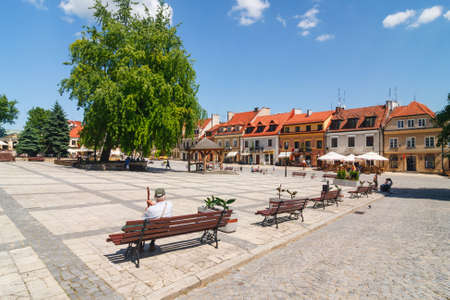 Sandomierz, Poland - MAY 23: Sandomierz is known for its Old Town, which is a major tourist attraction. MAY 23, 2014. Sandomierz, Poland. のeditorial素材