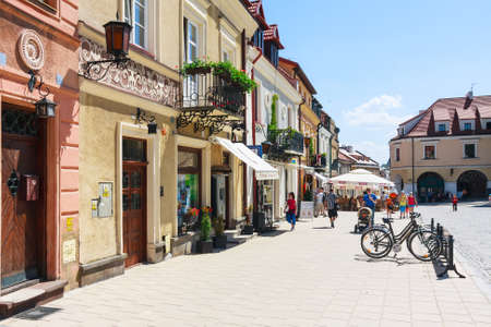 Sandomierz, Poland - MAY 23  Sandomierz is known for its Old Town, which is a major tourist attraction  MAY 23, 2014  Sandomierz, Poland  のeditorial素材