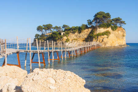 Agios Sostis, small island in Greece, Zakynthosの写真素材