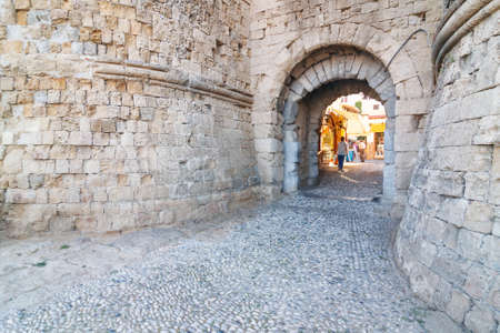 entrance to the Knights Grand Master Palace, Rhodes, Greeceのeditorial素材