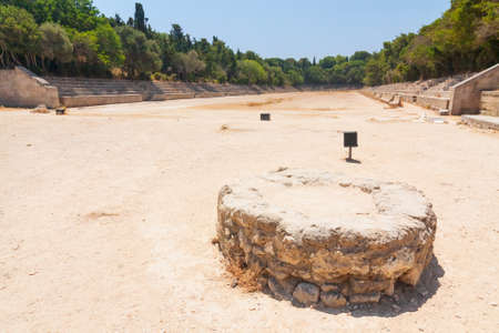 Acropolis of Rhodes at Monte Smith on the Island of Rhodes Greece. の写真素材
