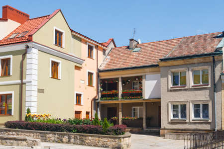 Town Hall in Sandomierz in Polandの写真素材