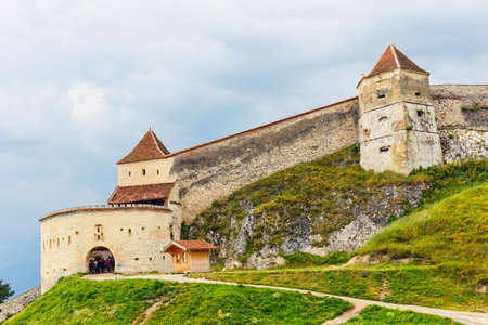 Medieval fortress in Rasnov, Transylvania, Romaniaのeditorial素材