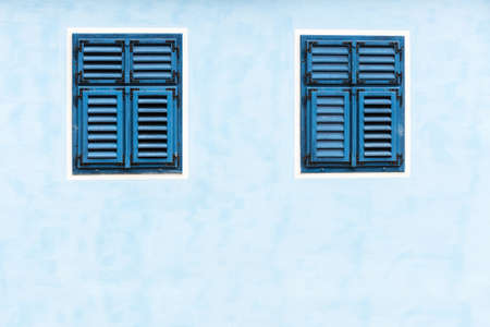 Windows and shutters, close upの写真素材