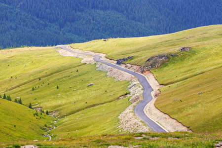 Transalpina in Parang Mountains, Romaniaの写真素材