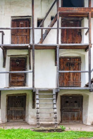 Fortified church in Prejmer, Romania.の写真素材