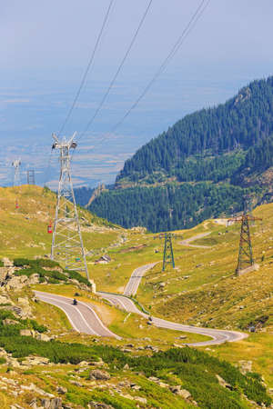 Transfagarasan mountain road, Romanian Carpathiansの写真素材