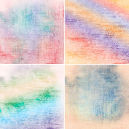 set of vintage colorful backgroundsの写真素材