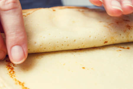 making sweet pancake