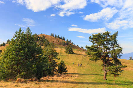 autumn mountain landscapeの写真素材