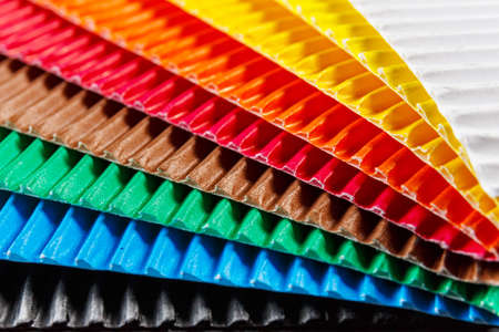 colorful cardboard textureの写真素材