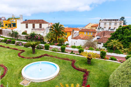 Botanical garden in La Orotava town, Tenerife, Canary Islandsの写真素材