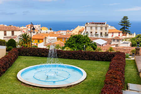 Botanical garden in La Orotava town, Tenerife, Canary Islandsの写真素材