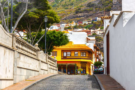 Garachico, Tenerife Island, Spain, 08 JUNE 2015: Street of Garachico Town on Tenerife Island, Canary, Spainのeditorial素材